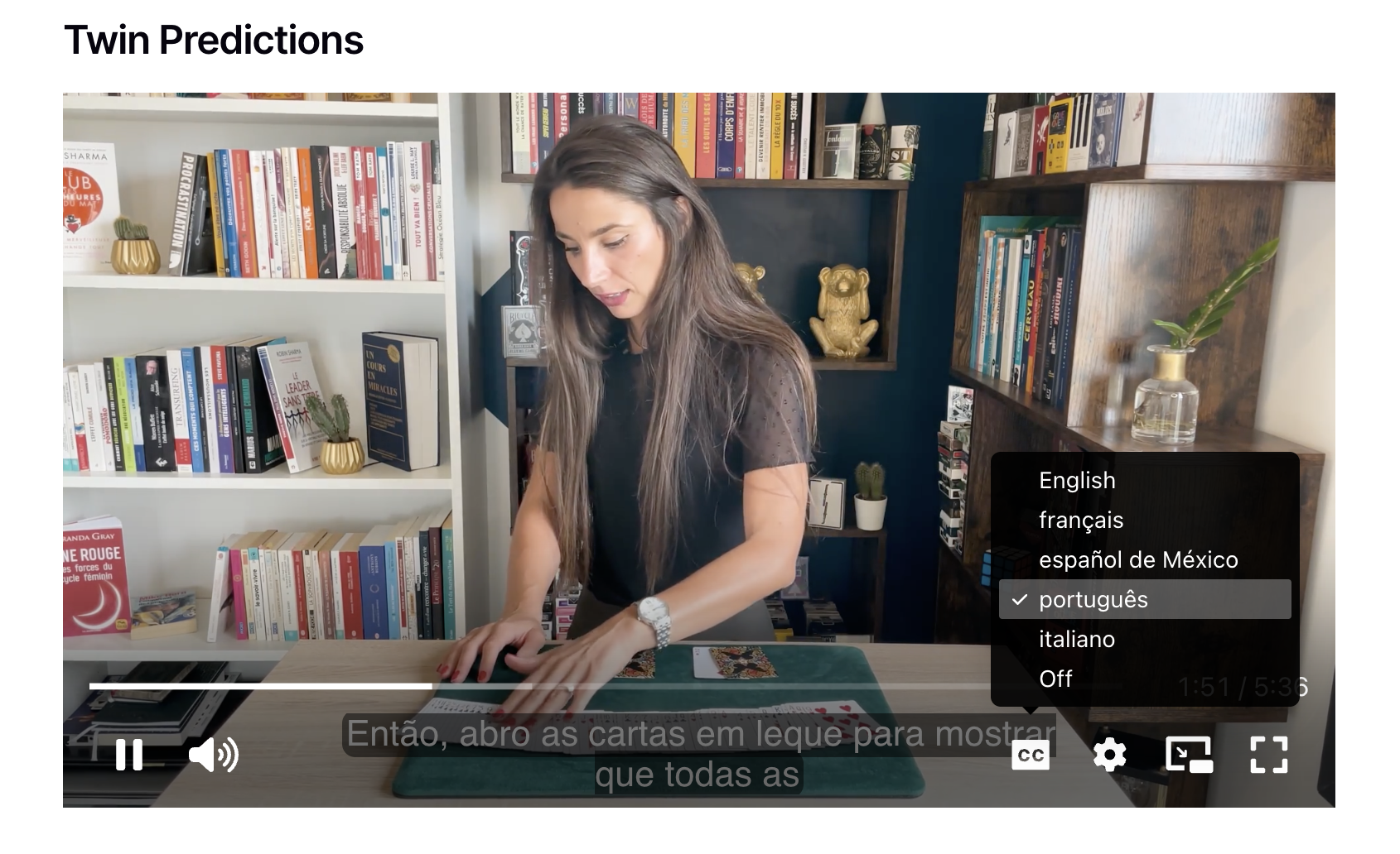 Marine Feral easy and quick card tricks course subtitles available in five languages