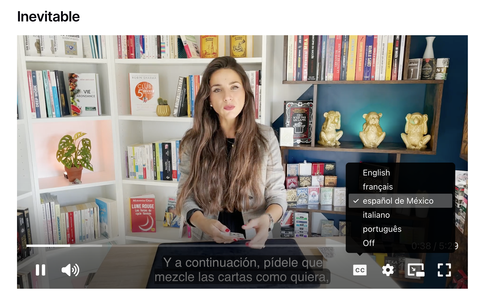 Curso trucos de cartas automáticos Marine Feral subtítulos disponibles en cinco idiomas