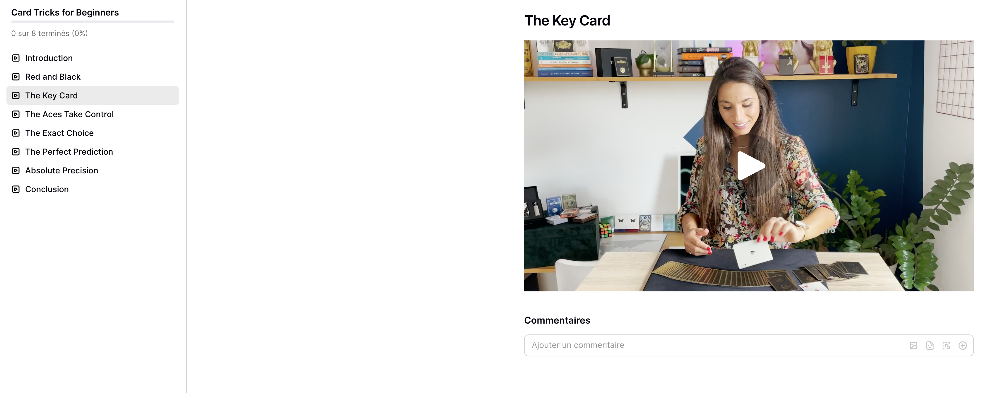 Marine Feral card tricks for beginners course preview 5 accessible tricks with methods and presentations