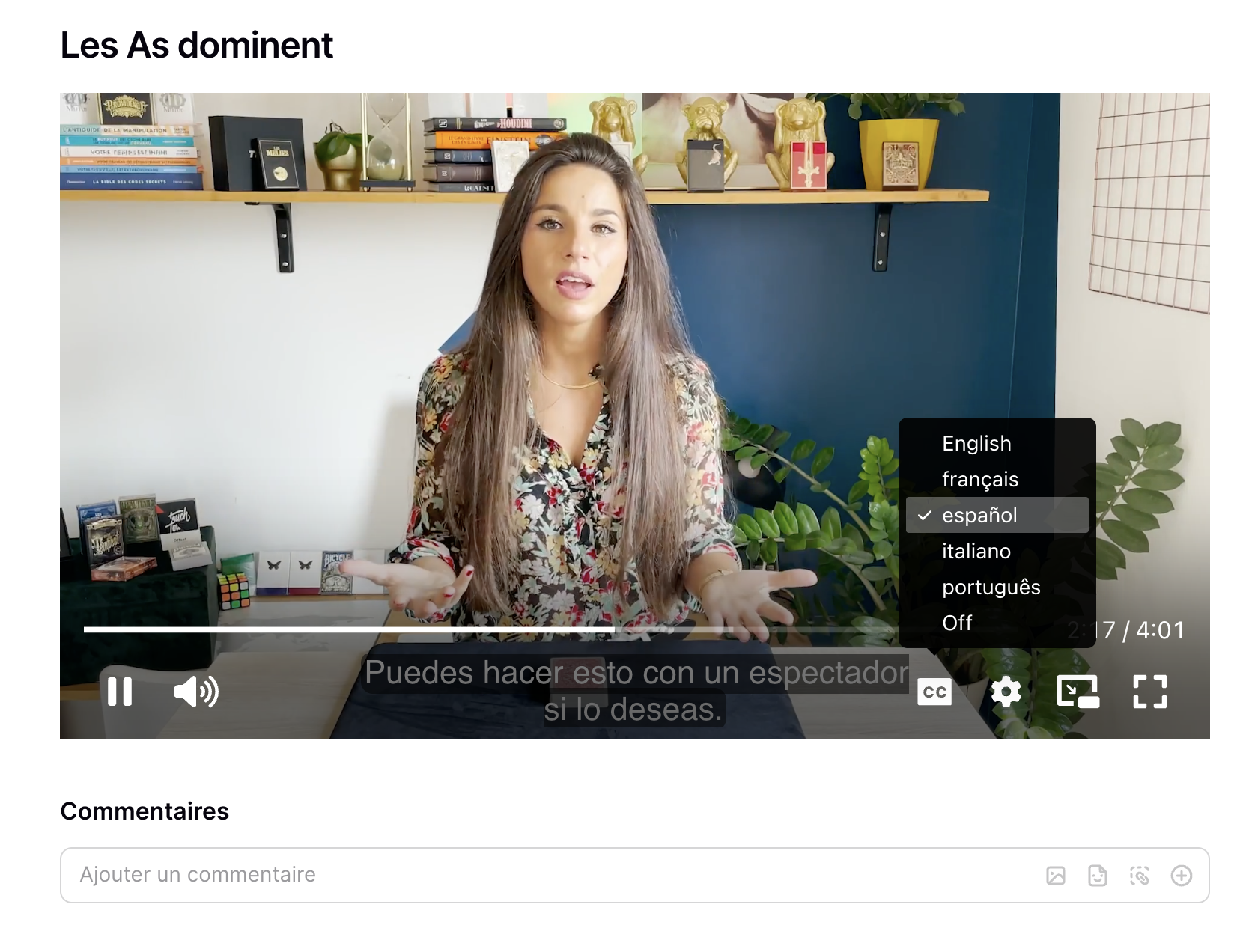 Formation tours de cartes débutants Marine Feral sous-titres disponibles en cinq langues