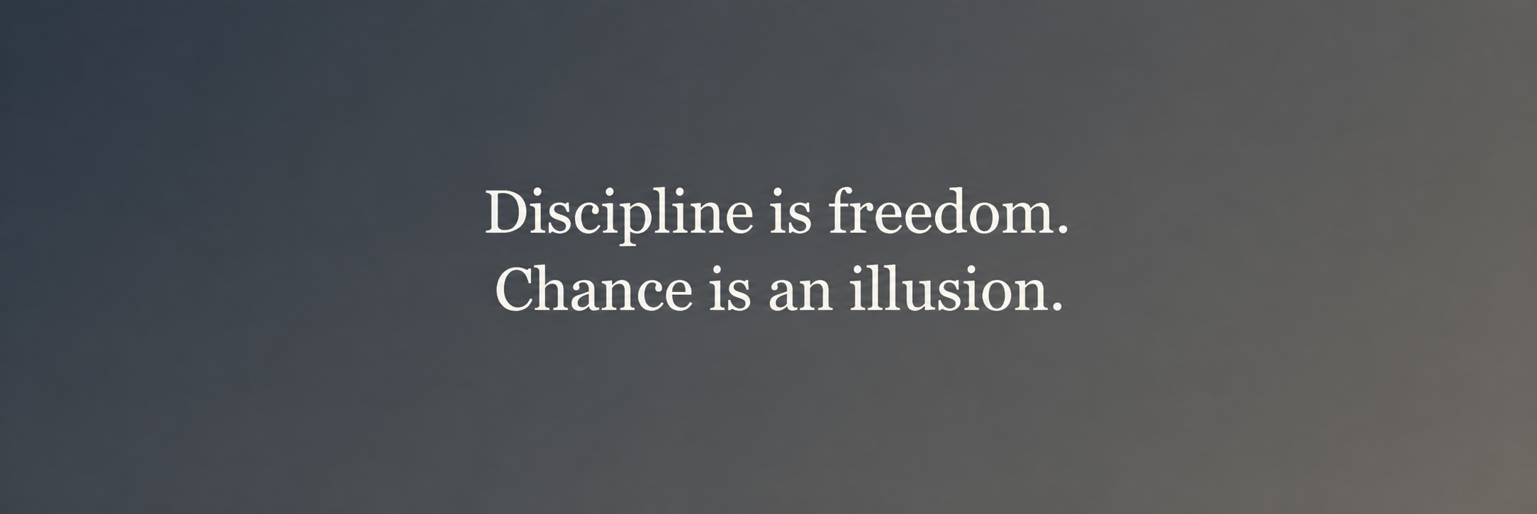 Marine Feral — quote discipline freedom illusion self-mastery
