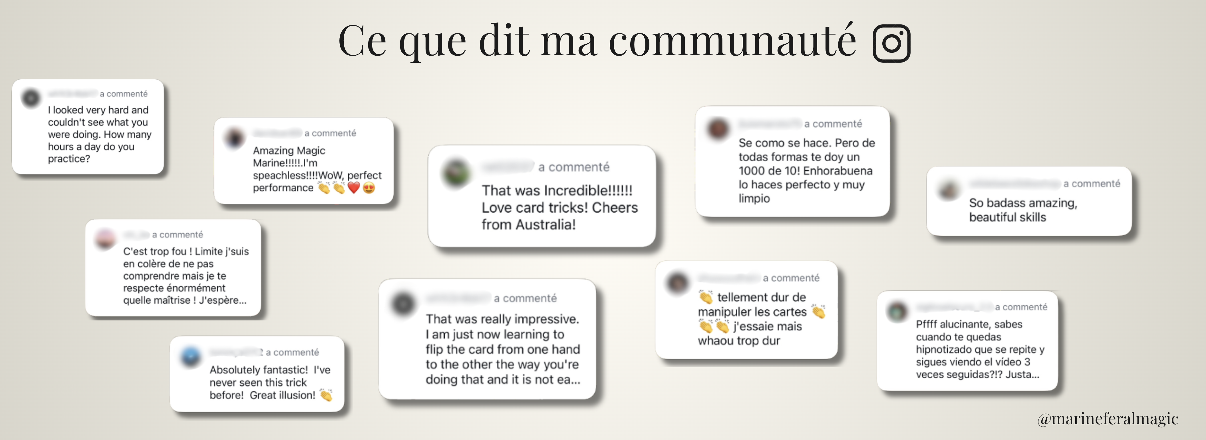 Marine Feral 240 000 seguidores 50 millones de vistas formación trucos de cartas fáciles y rápidos