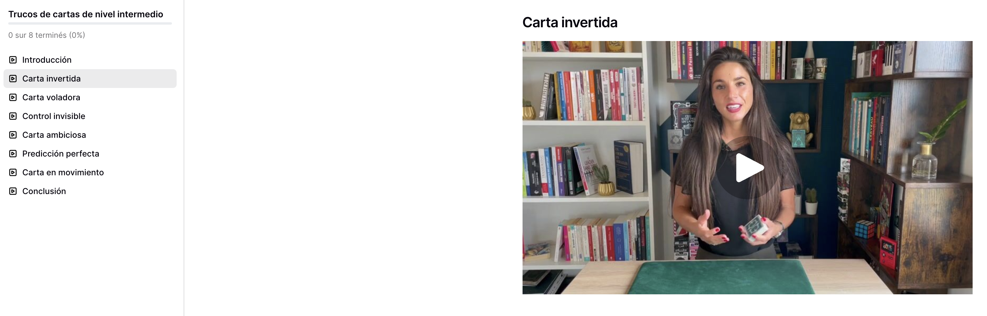 Marine Feral vista previa curso trucos de cartas intermedios 5 trucos técnicos con variantes